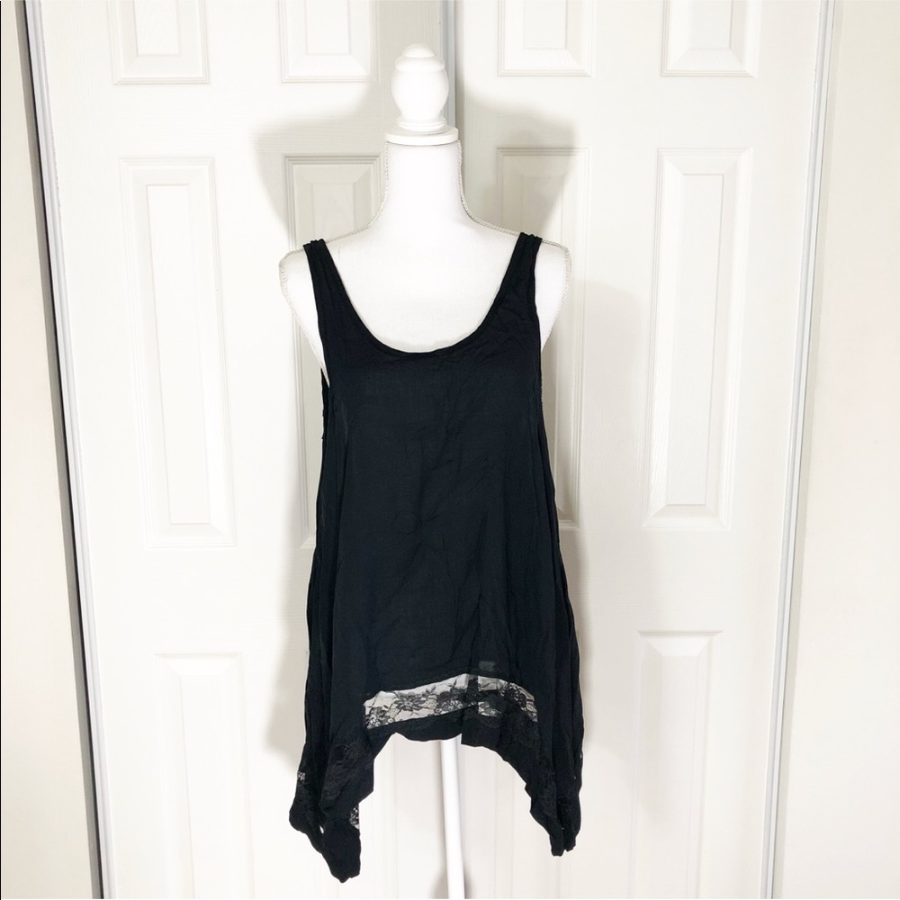 Free people black lace tunic